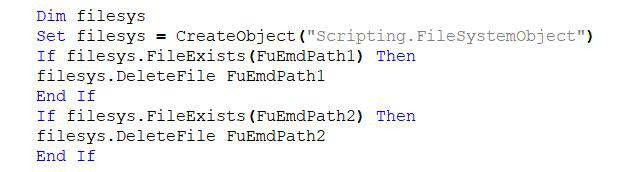 Figure 6: Download and execution module deletion