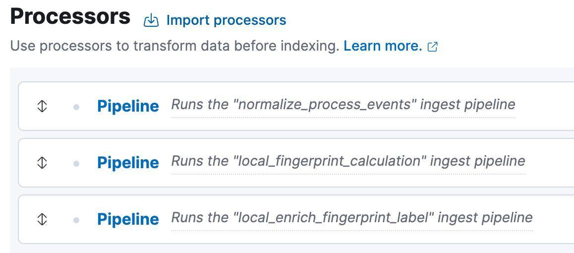 Pipeline ingest pipeline