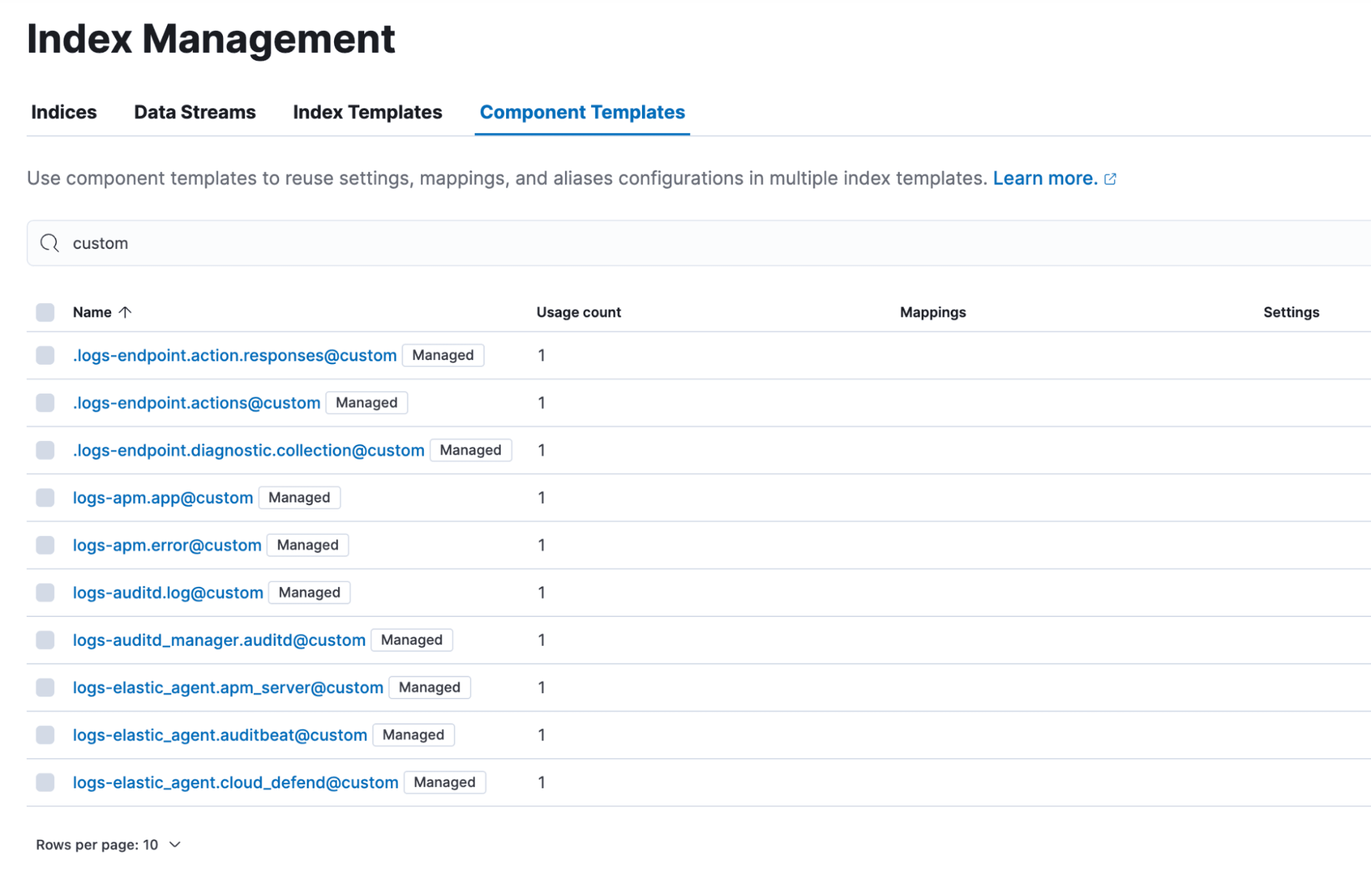 Custom component template overview