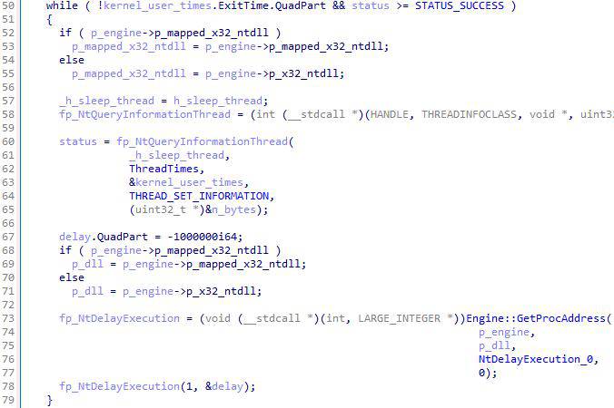 NtDelayExecution used with Sleep function