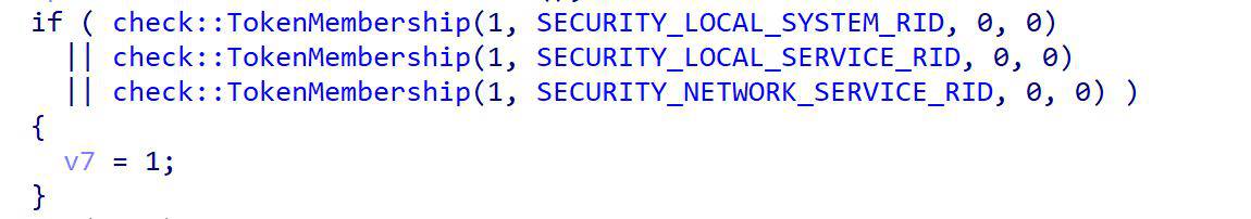 Pseudocode check token group membership