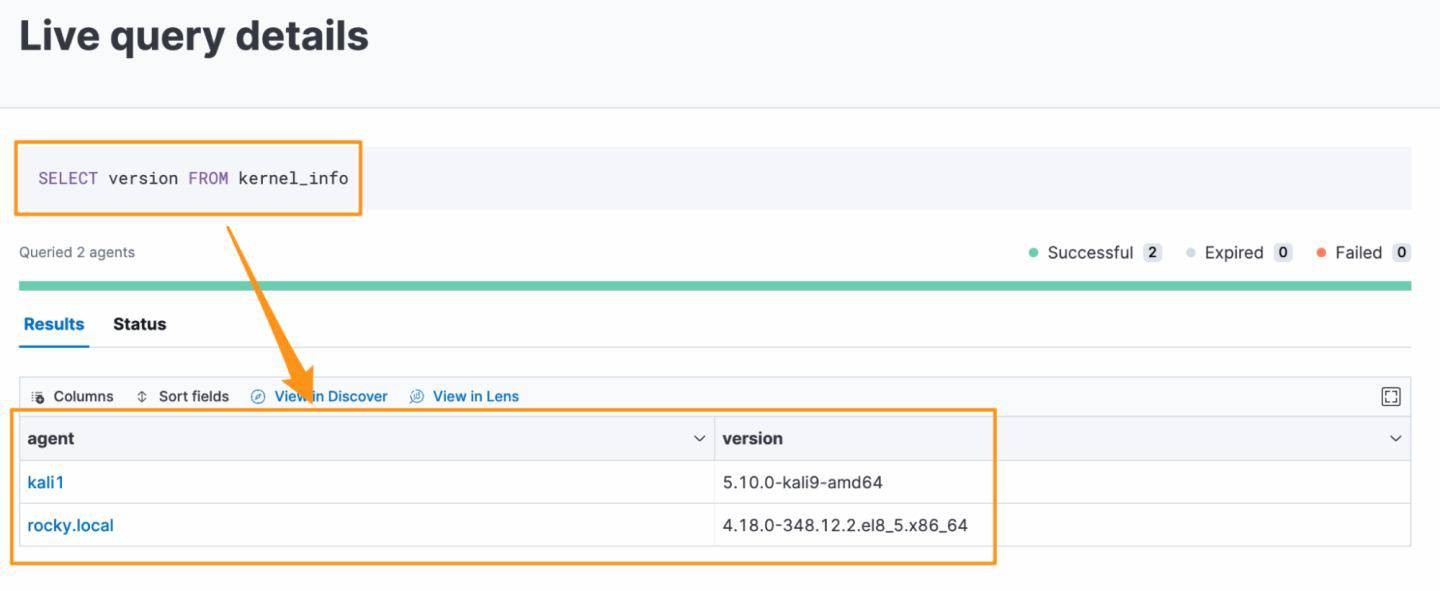 Using Osquery Manager to collect kernel versions