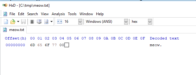 Data written to custom file