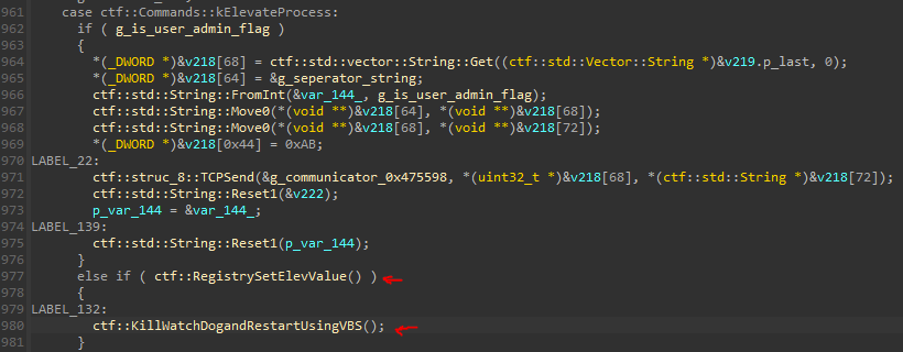 0x416EF6 Set the elev registry key and restart