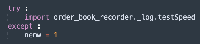 Import testSpeed.py to execute it