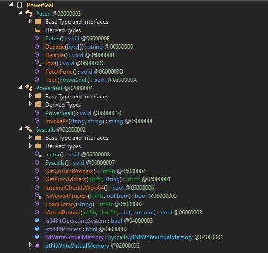 POWERSEAL Classes/Functions