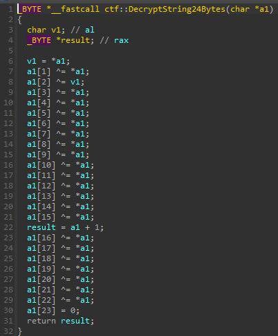 String decryption algorithm example 3/3