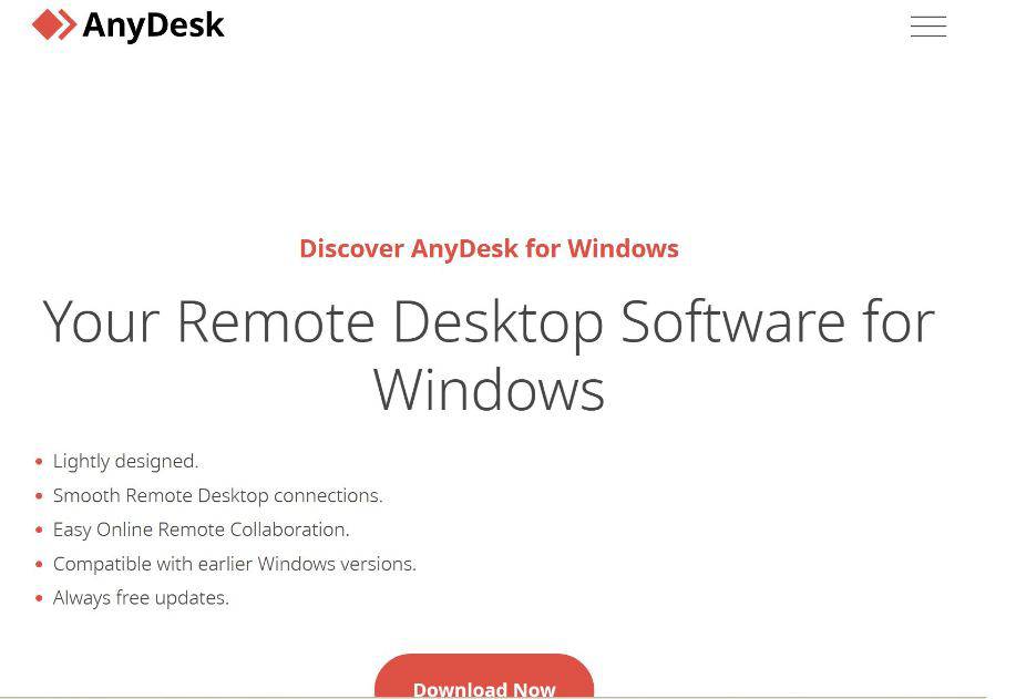 Fake AnyDesk landing page for installer