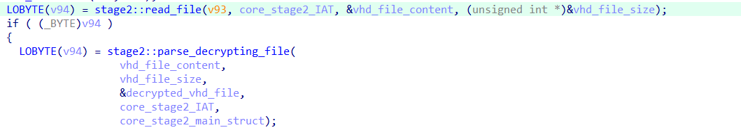 Reading and decrypting the encrypted file