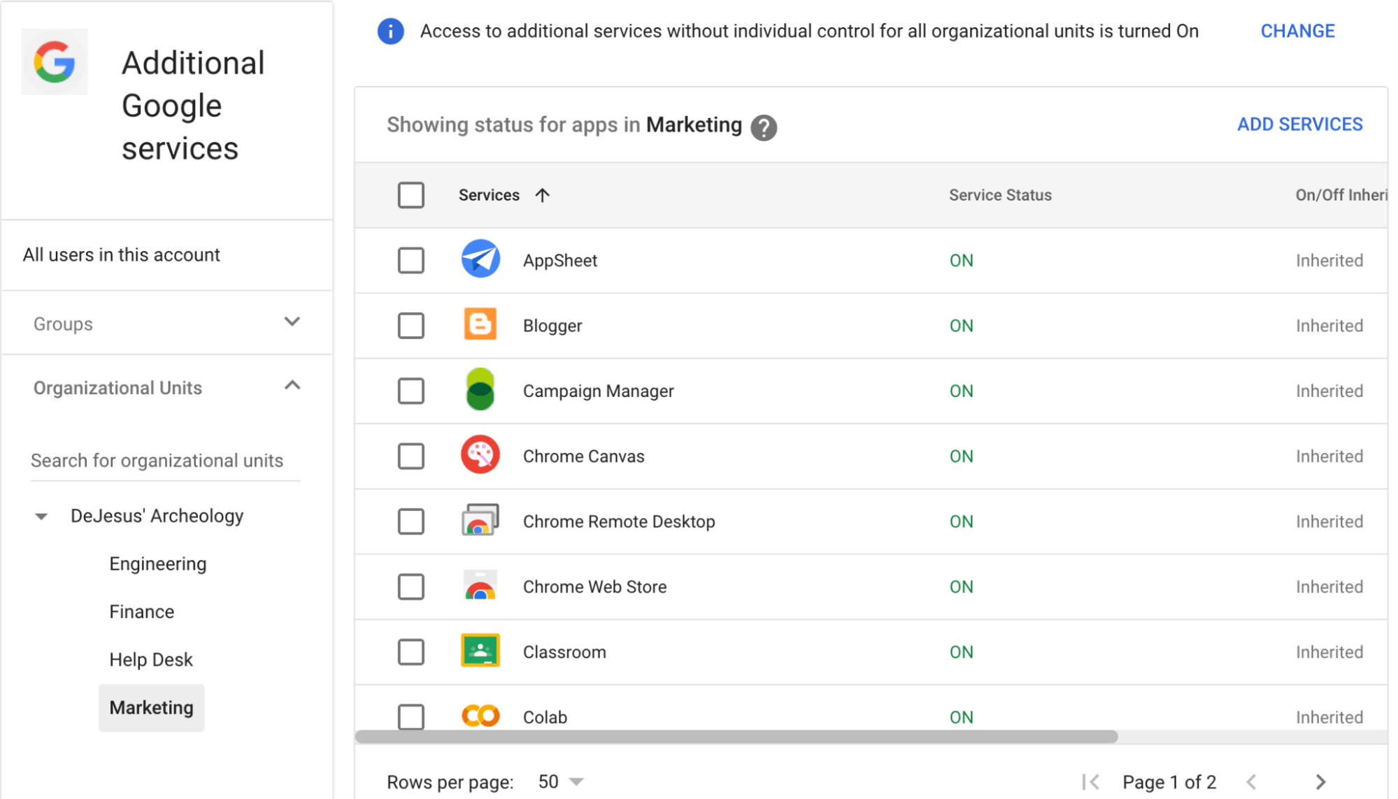 Snippet of GW Applications and Inheritance