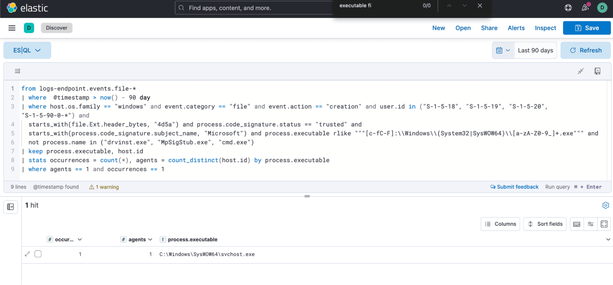 Unusual PE file creation by a SYSTEM process