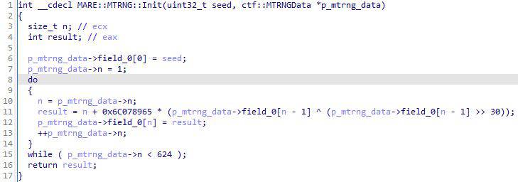 QBOT's Mersenne Twister Random Number Generator implementation