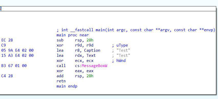 BLISTER testing payloads with Message Box
