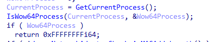 IsWow64Process check
