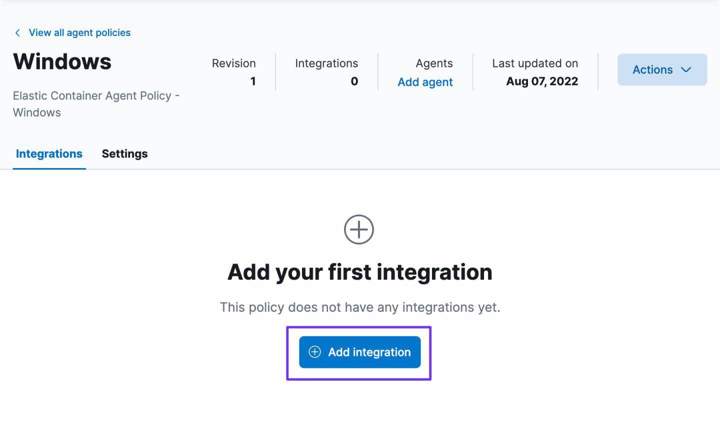 Add integrations